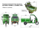 Грузовой электрический трицикл Rutrike Гермес 1500 в Казани