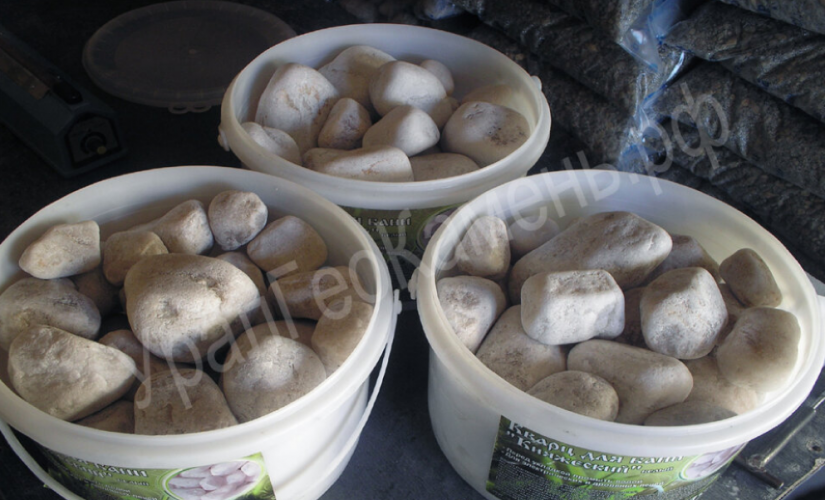 Камни для бани Кварц окатанный 15кг в Казани