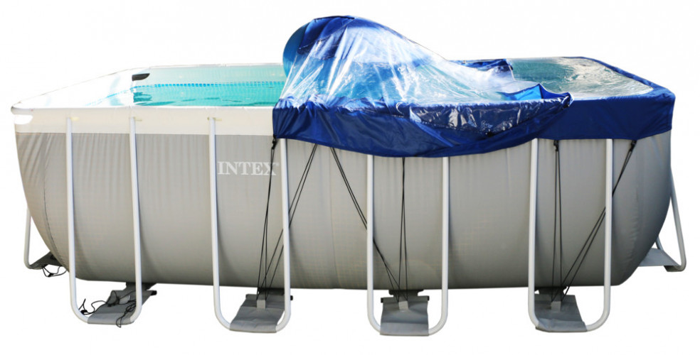 Тент для прямоугольного бассейна Intex/Bestway с надувной подушкой "Фиеста" в Казани