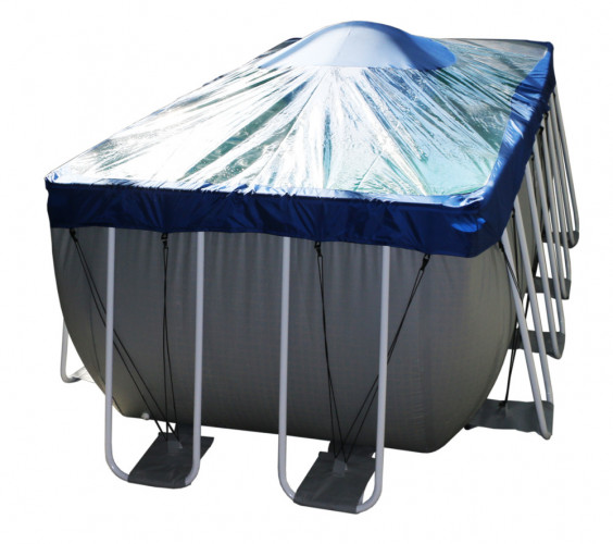 Тент для прямоугольного бассейна Intex/Bestway с надувной подушкой "Фиеста" в Казани