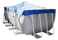 Тент для прямоугольного бассейна Intex/Bestway с надувной подушкой "Фиеста" Тент для прямоугольного бассейна Intex/Bestway с надувной подушкой "Фиеста"