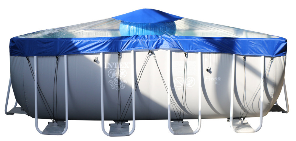 Тент для прямоугольного бассейна Intex/Bestway с надувной подушкой "Фиеста" в Казани