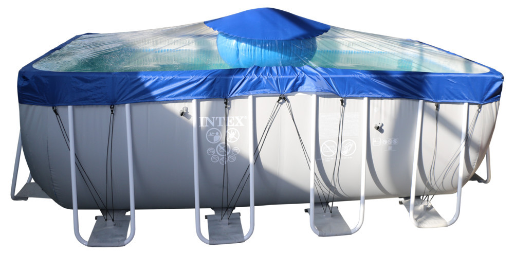 Тент для прямоугольного бассейна Intex/Bestway с надувной подушкой "Фиеста" в Казани