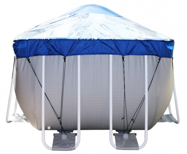 Тент для прямоугольного бассейна Intex/Bestway с надувной подушкой "Фиеста" в Казани