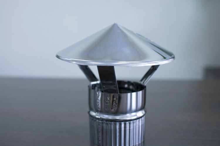 Зонт-дымник на трубу d-80 мм.(нерж) в Казани