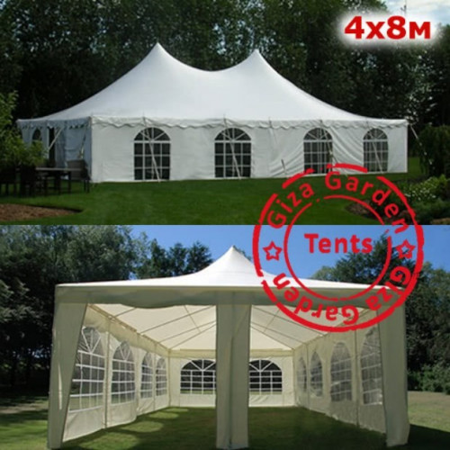 Шатер Пагода Giza Garden 4 х 8 м белый в Казани