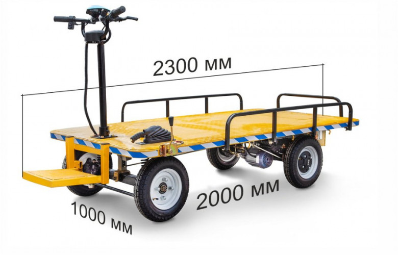 Грузовая электрическая тележка RuTrike СКЛАД 2000 П в Казани