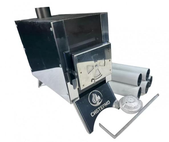 Печь дровяная Сибирка малая из нержавейки в Казани