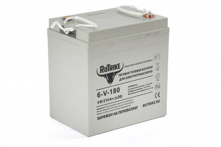 Тяговый гелевый аккумулятор RuTrike 3-EVF-180A (6V180A/H C3) в Казани