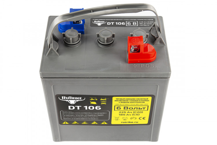 Тяговый аккумулятор RuTrike WET DT106 (T-105) 6V155A/H C3 в Казани