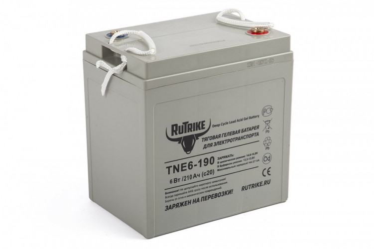 Тяговый гелевый аккумулятор RuTrike TNE6-190 (6V210A/H C3) в Казани