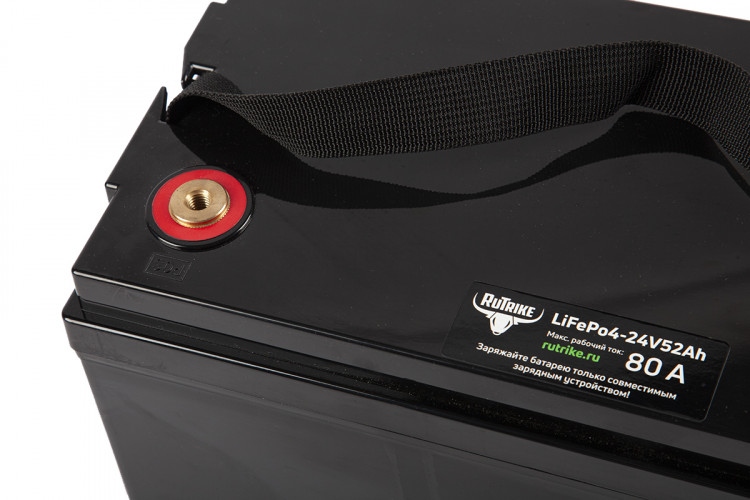 Тяговый железо-фосфатный аккумулятор RuTrike LiFePO4 24V52Ah (80A) в Казани