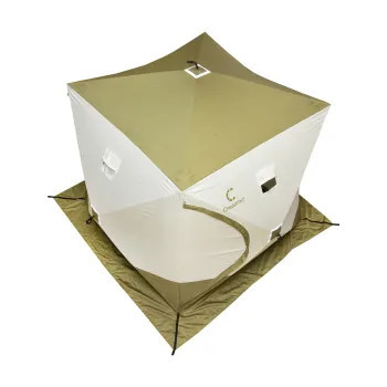 Палатка зимняя куб СЛЕДОПЫТ Premium 2.1x2.1 в Казани