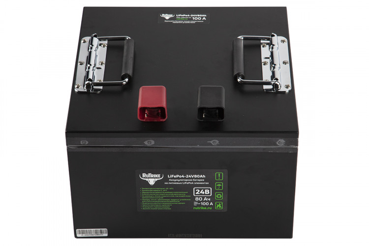 Тяговый железо-фосфатный аккумулятор RuTrike LiFePO4 24V80Ah (100A) в Казани
