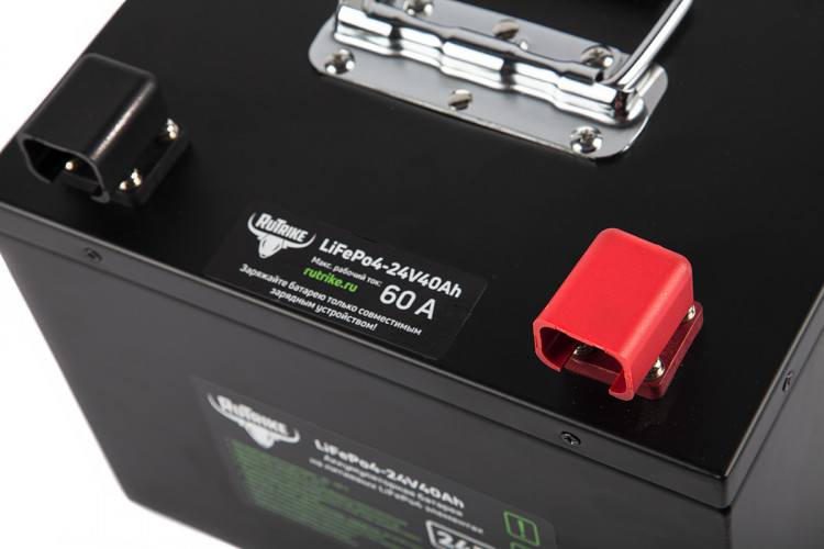 Тяговый железо-фосфатный аккумулятор RuTrike LiFePO4 24V40Ah (60A) в Казани