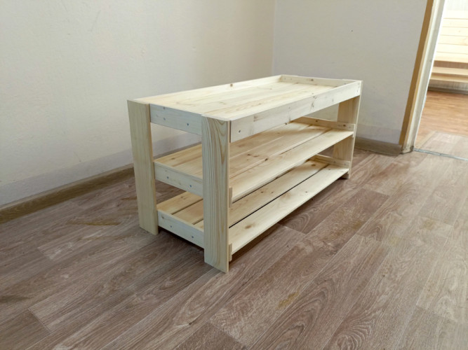 Полка для обуви деревянная в Казани