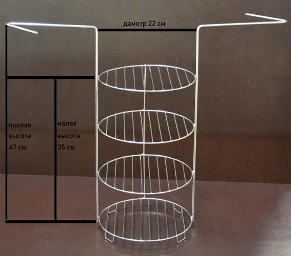 Этажерка 4-х ярусная средняя в Казани