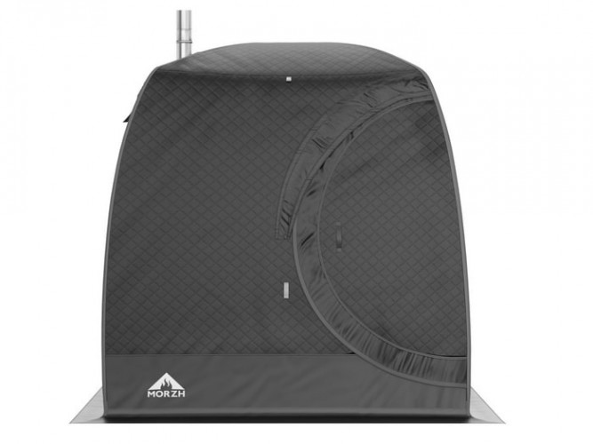 Мобильная баня-палатка МОРЖ LUX черный в Казани